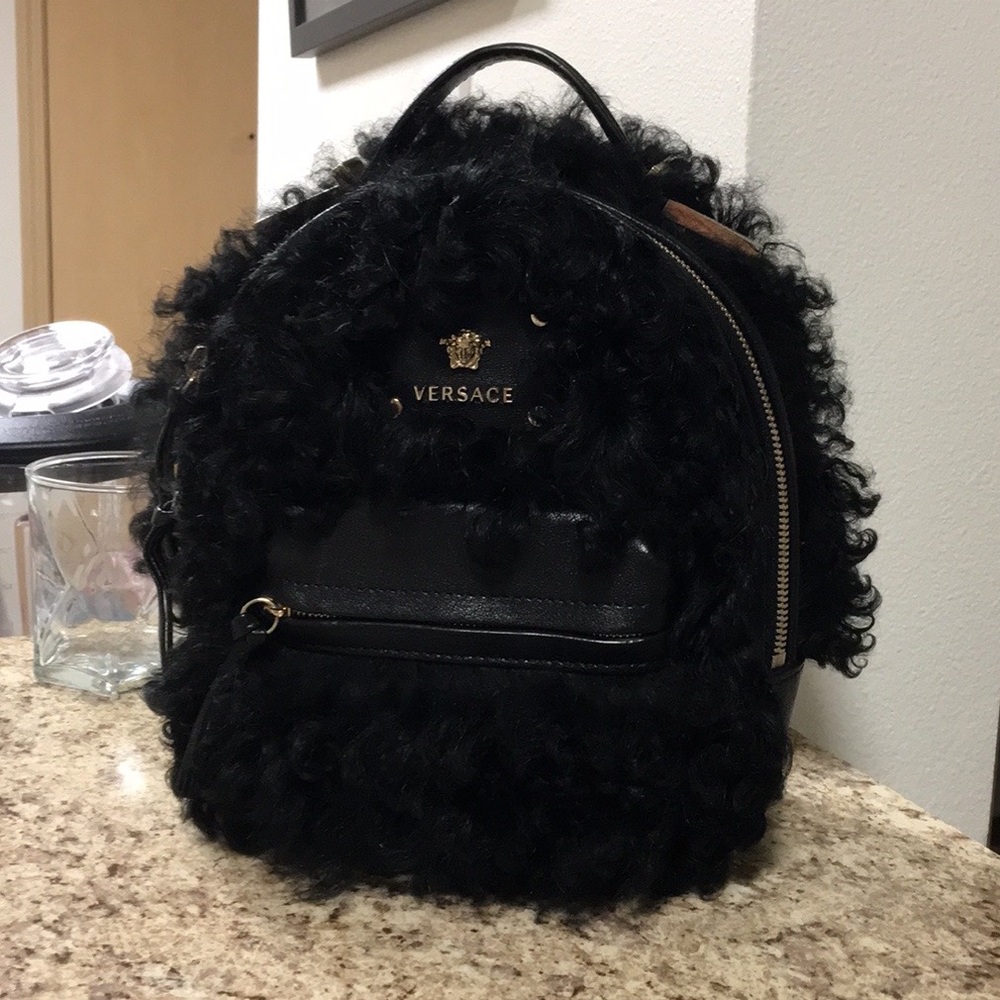 •MAKE OFFER• $2400 RETAIL VERSACE FUR BACKPACK
